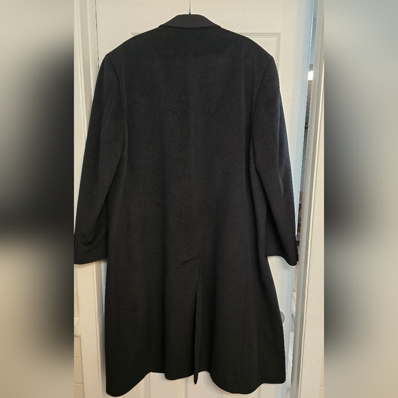 Chaps Ralph Lauren 70% Wool & 30% Cashmere Full Length Coat in Black Sized 46R - Picture 14 of 14